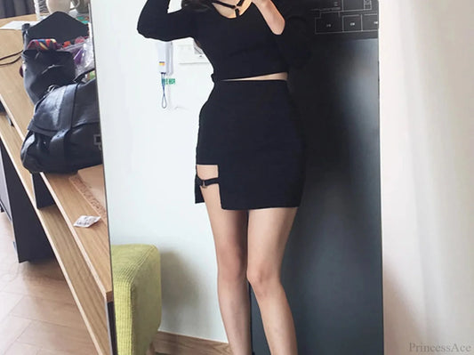 Irregular High Waist Bandage Skirt