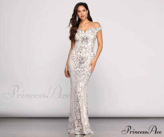 Janessa Formal Off The Shoulder Dress - Lady Occasions