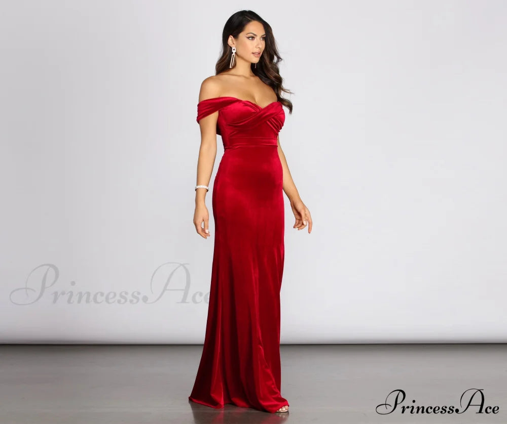 Jenisa Formal Off Charming The Shoulder Dress S.o. Long Dresses