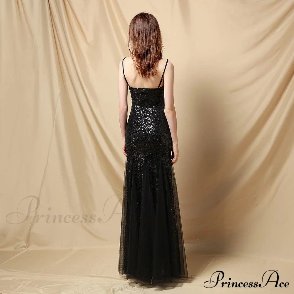 Jerry Sling-Mesh Stylish Fishtail Dress S.o. Long Dresses