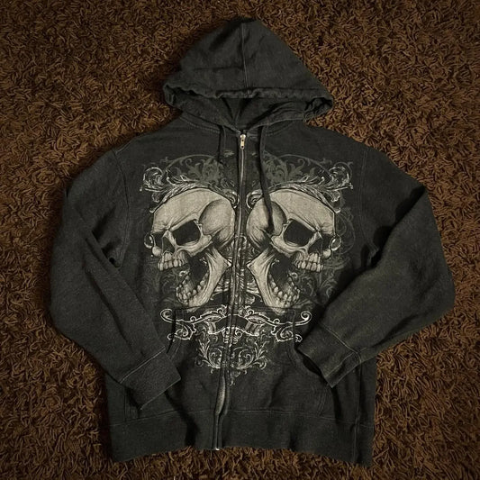 Joker Print Fleece Hoodie black / M