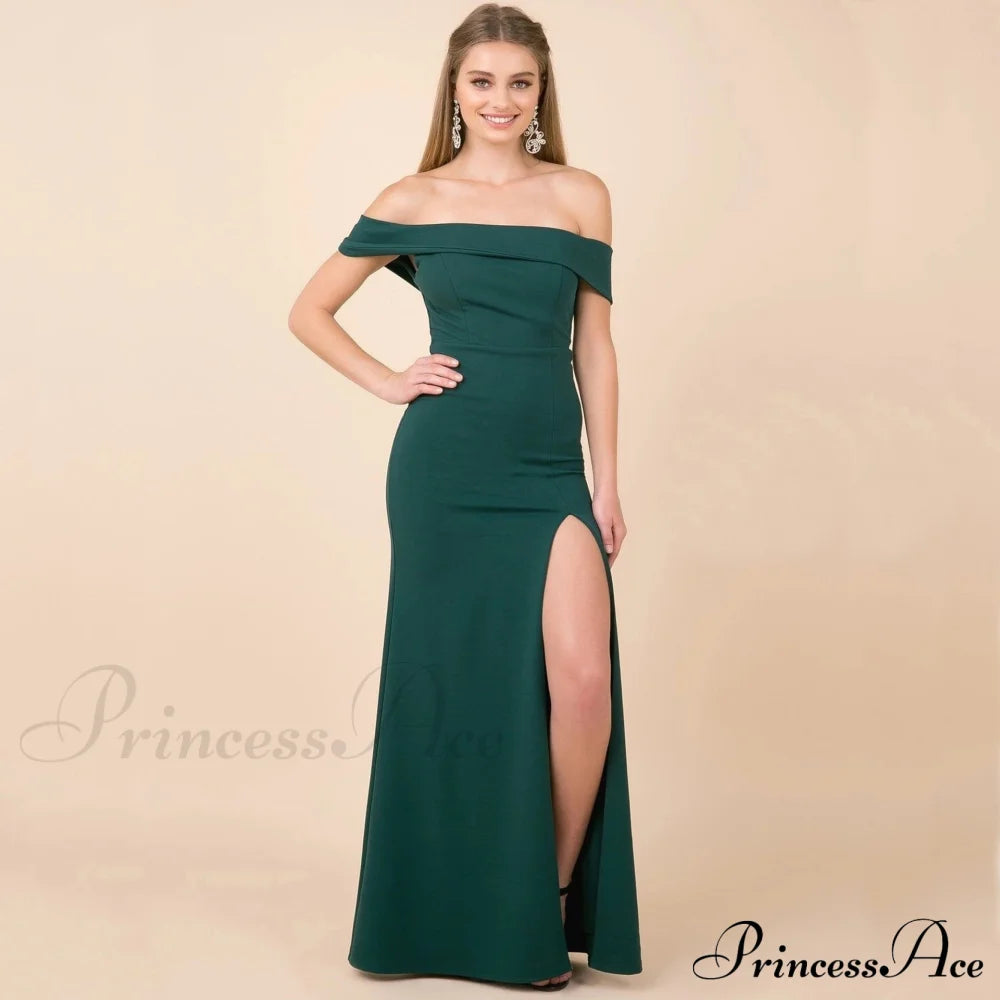 Kate Formal Stylish Crepe Midi Dress Green / S S.o. Short Dresses
