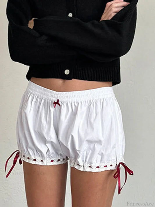 Kawaii Bow Ruffle Bloomer Short short-250223