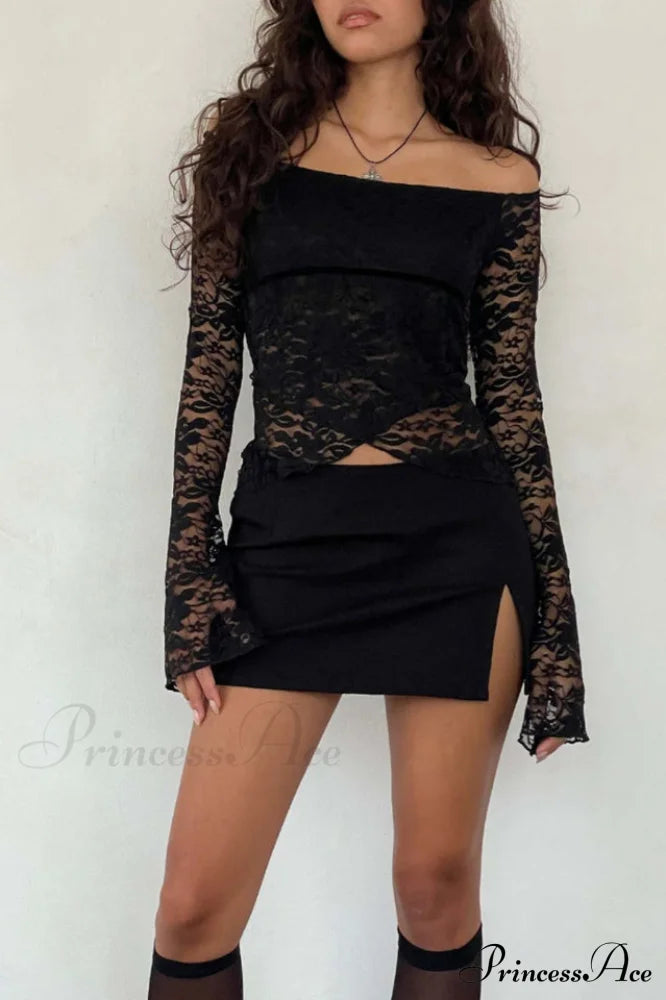 Kawila Bardot Top Charming + Skirt Set