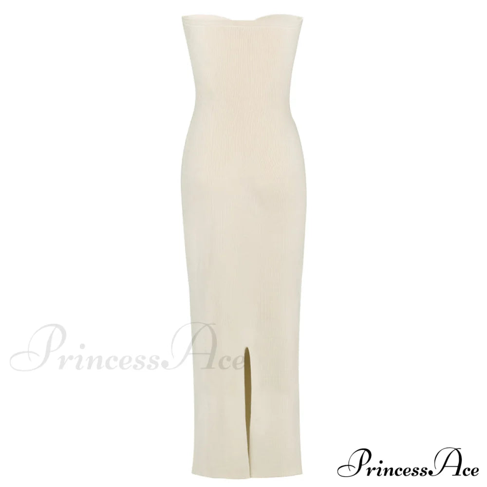 Knit Twisted Stylish Tube Midi Dress Dresses