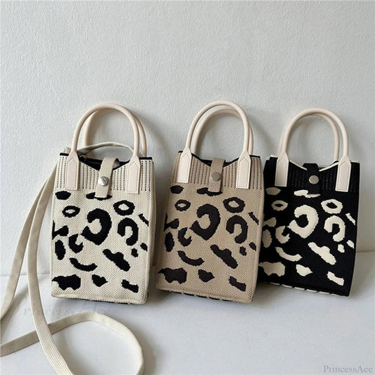 Knitted Mobile Phone Mini Fashion Crossbody Handbag handbag-250126