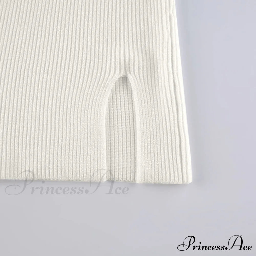 Knitted Sleeves Gown And Women Long Sweater Shoulder Off With Design