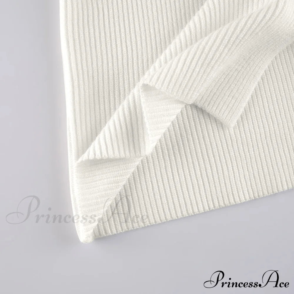 Knitted Sleeves Gown And Women Long Sweater Shoulder Off With Design