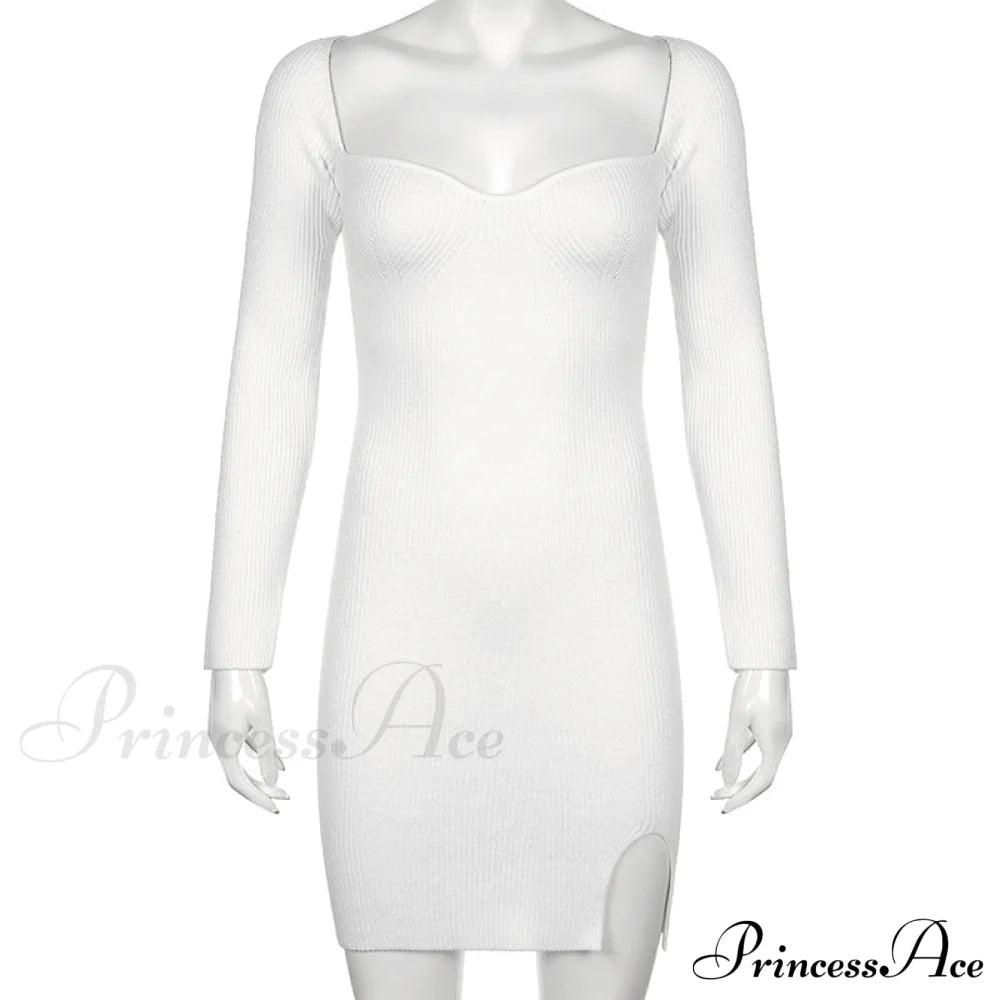 Knitted Sleeves Gown And Women Long Sweater Shoulder Off With Design