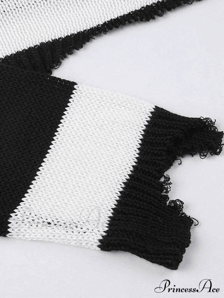 Knitted Strapless Graceful Cutout Mini Dress Tops&Tees