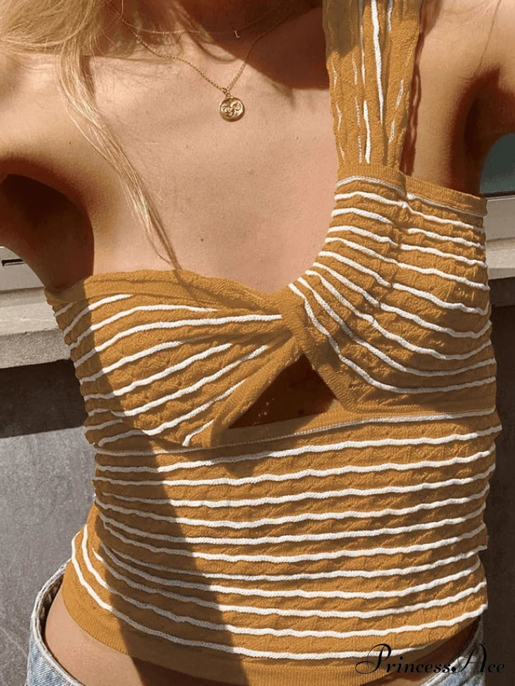 Knitted Stripe Long Trendy Sleeve Maxi Dress Green / S Tops&Tees