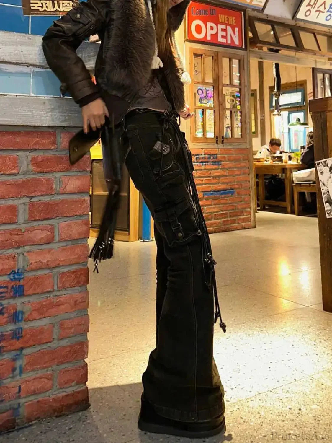 Korean Mysterious Grunge Cargo Pant