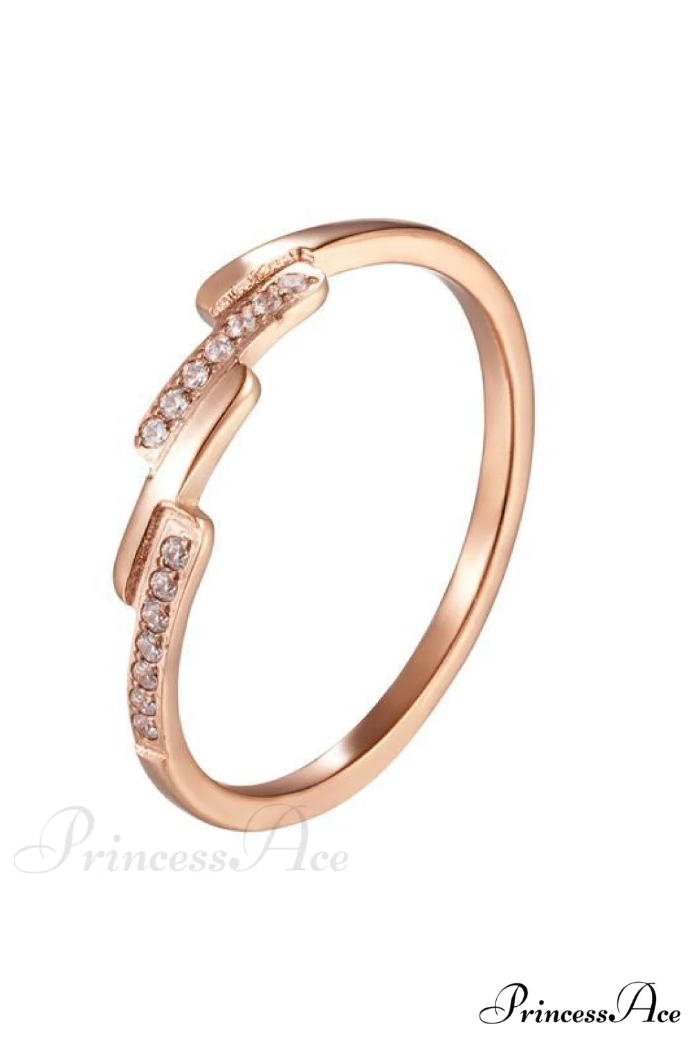 Korean Style Titanium Steel Diamond Ring