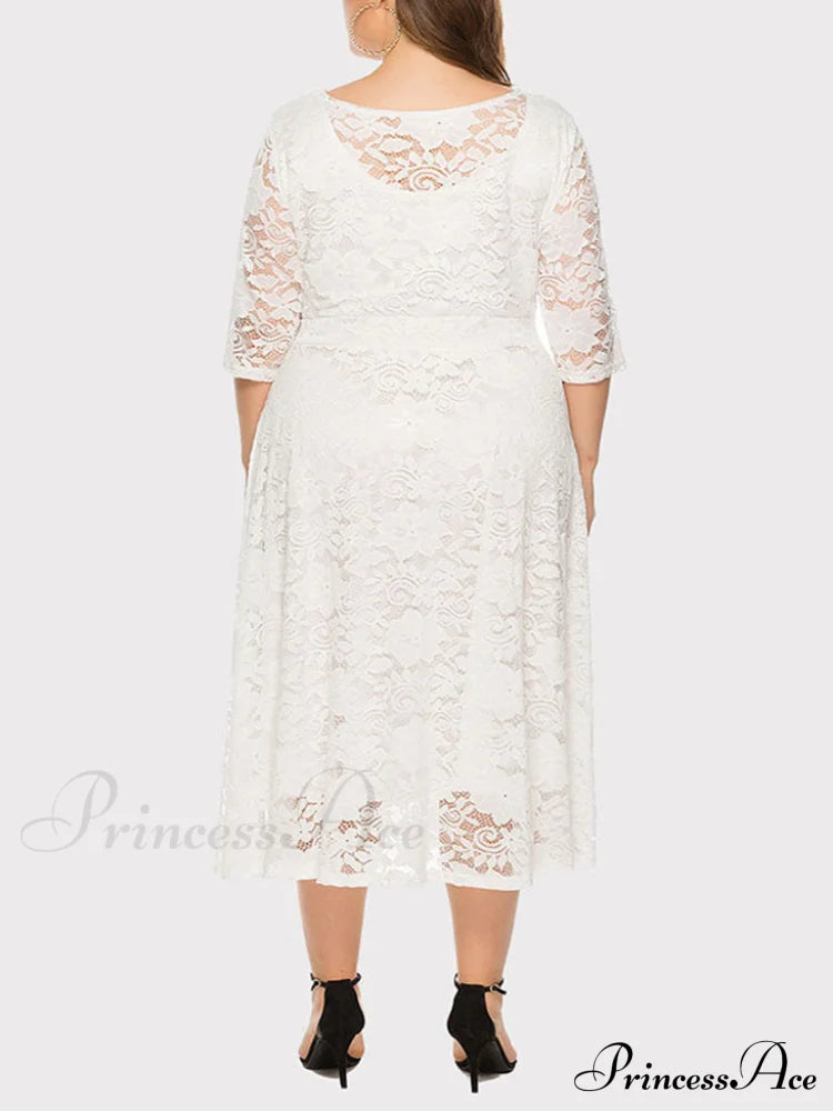 Lace Detail Graceful Bandeau Top Dresses