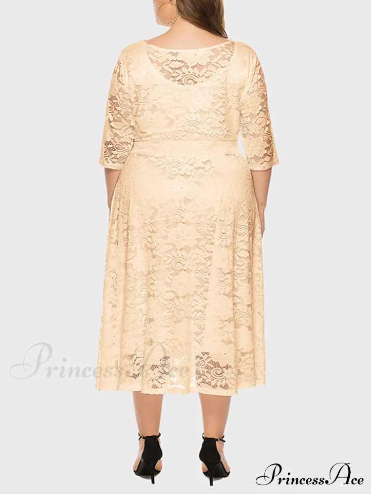 Lace Detail Graceful Bandeau Top Dresses
