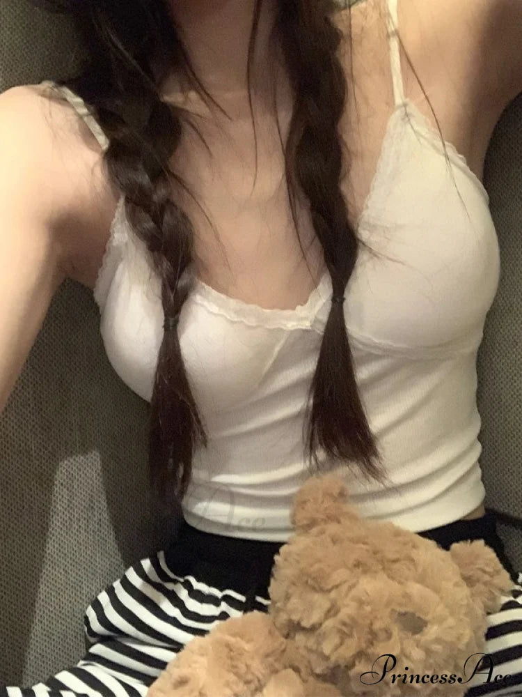 Lace Paneled Button Trendy Long Sleeve Knit Top Tank Tops&Camis