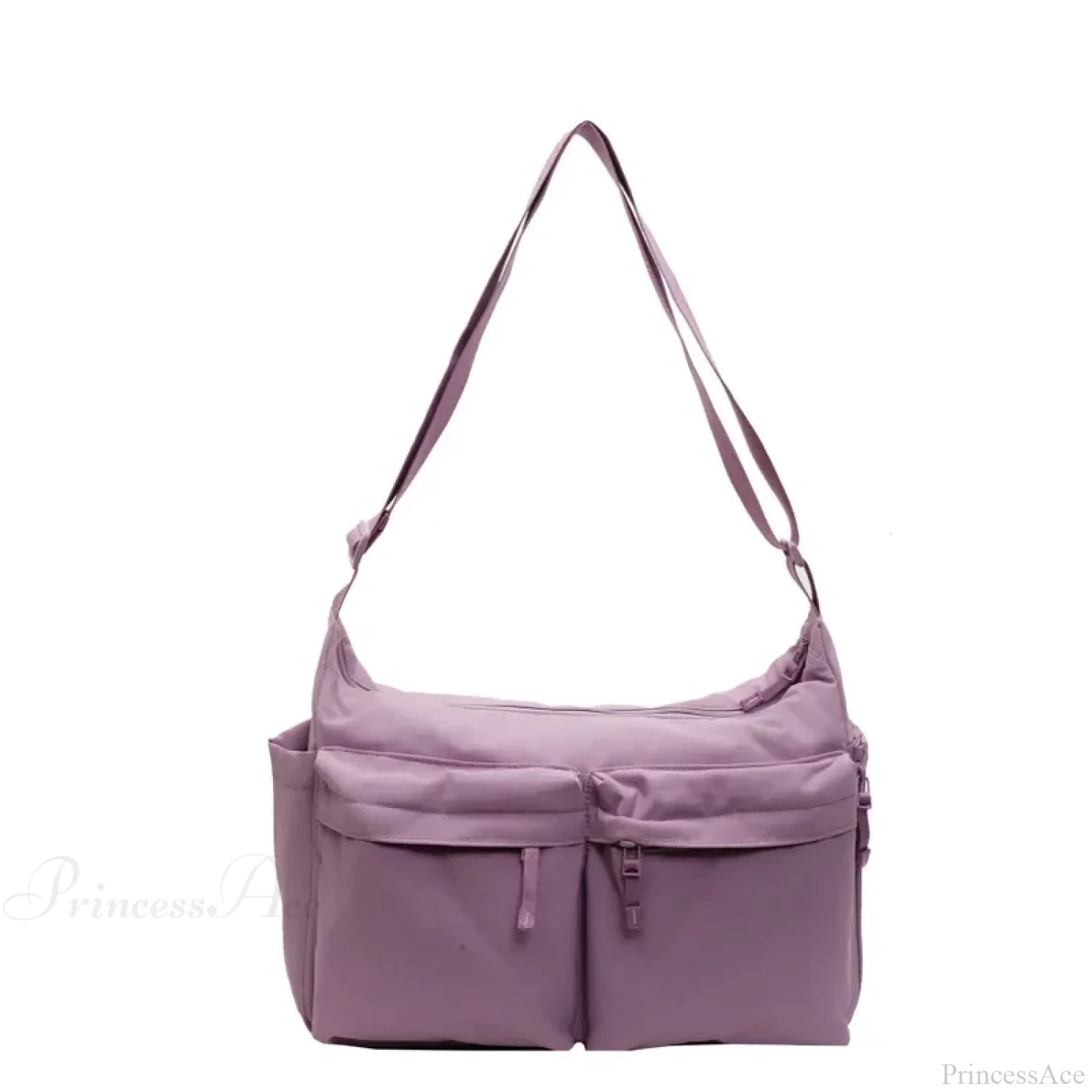 Large Capacity Nylon Waterproof Work Crossbody Purple crossbody-250126
