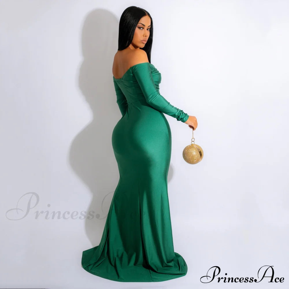 Larsa Formal Velvet Charming And Lace Mermaid Dress S.o. Long Dresses