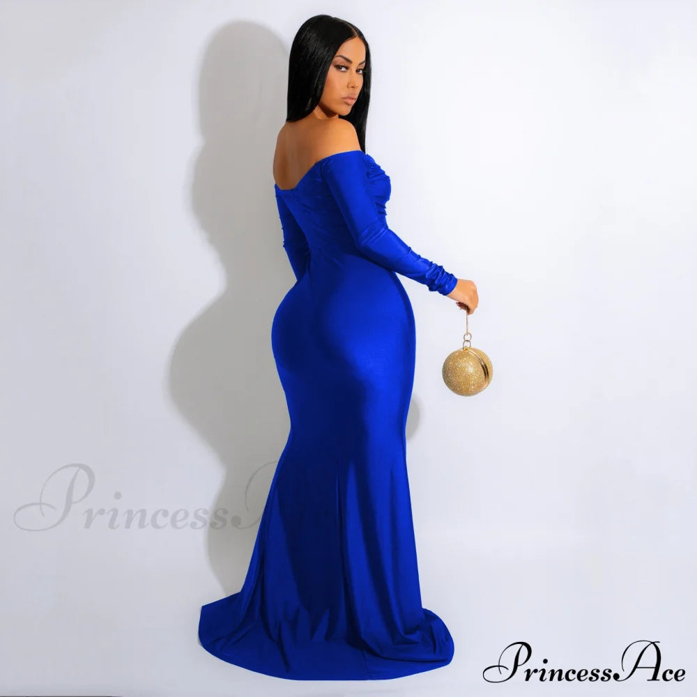 Larsa Formal Velvet Charming And Lace Mermaid Dress S.o. Long Dresses