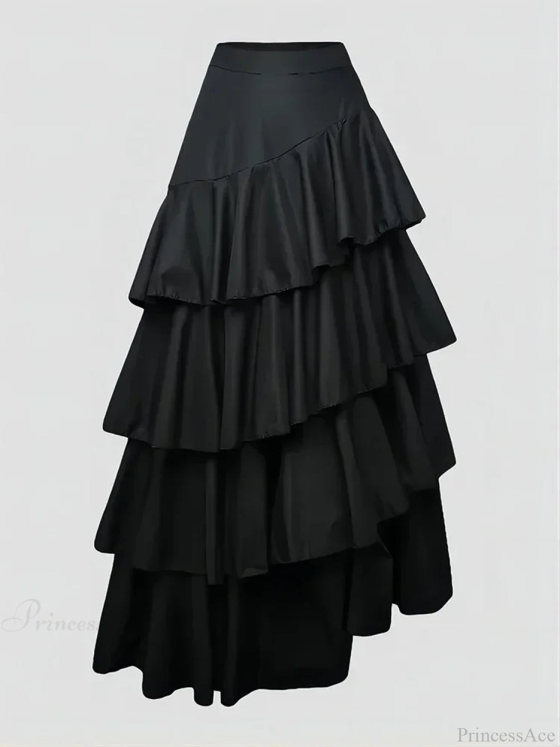 Layered Ruffle Maxi Cake Skirt