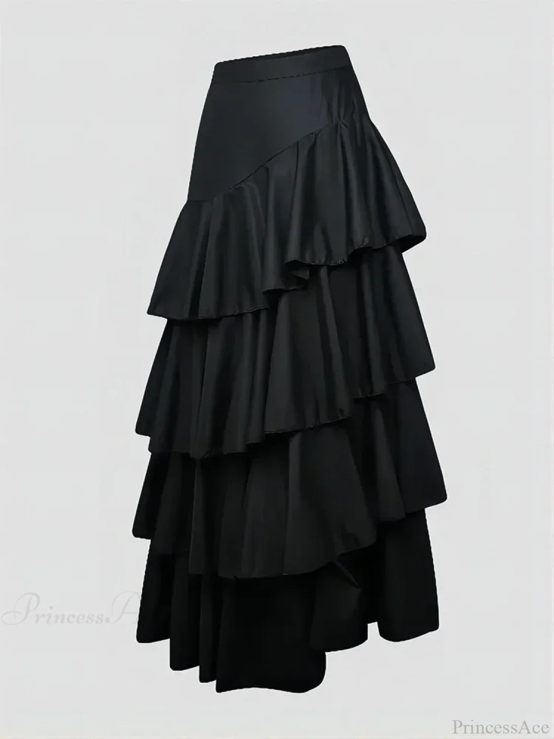 Layered Ruffle Maxi Cake Skirt