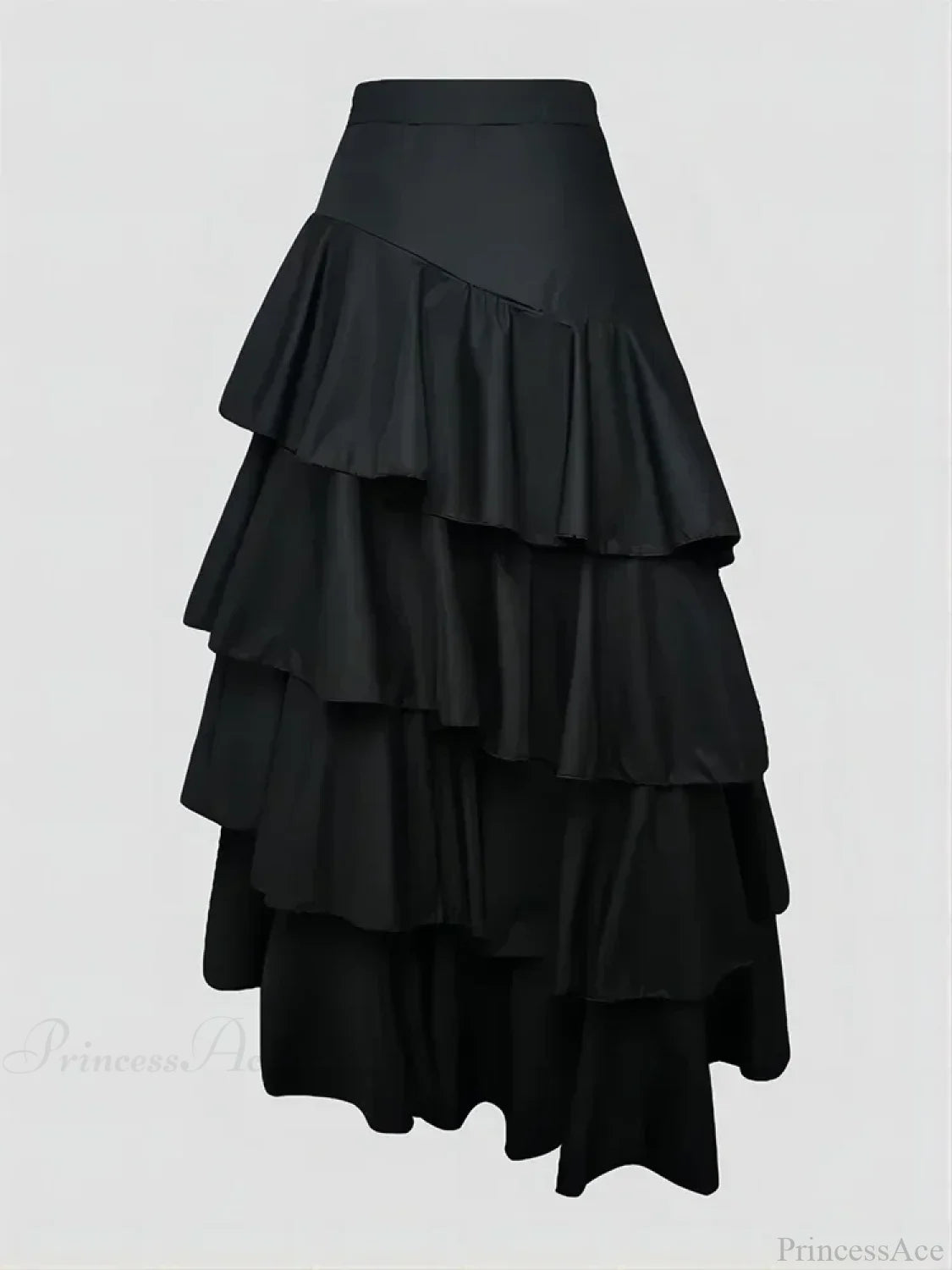 Layered Ruffle Maxi Cake Skirt
