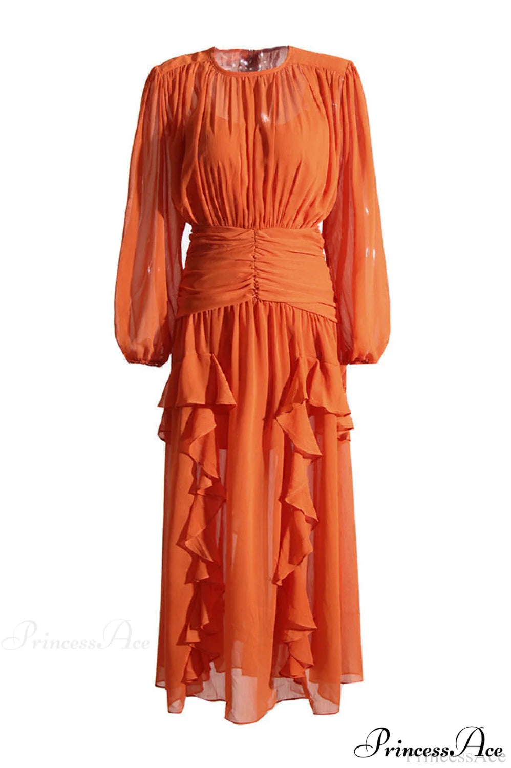 Leonie Ballon Stylish Sleeve Maxi Dress