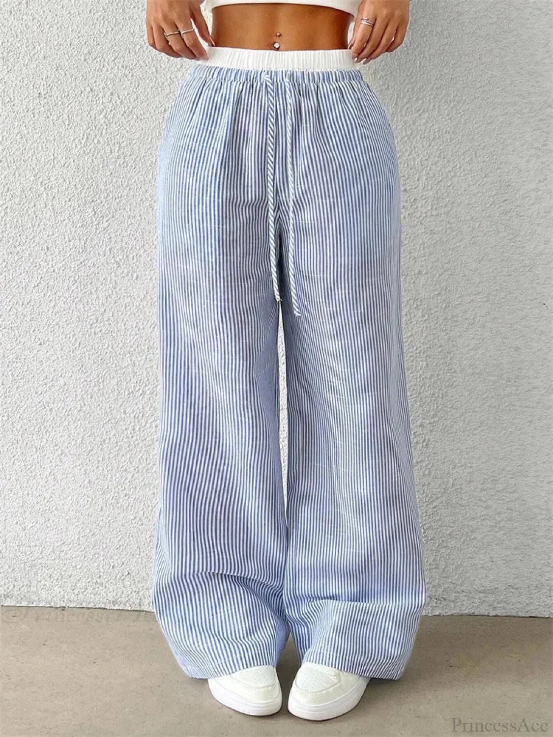 Leopard Drawstring Elastic Waist Loose Winter Pant pant-250223