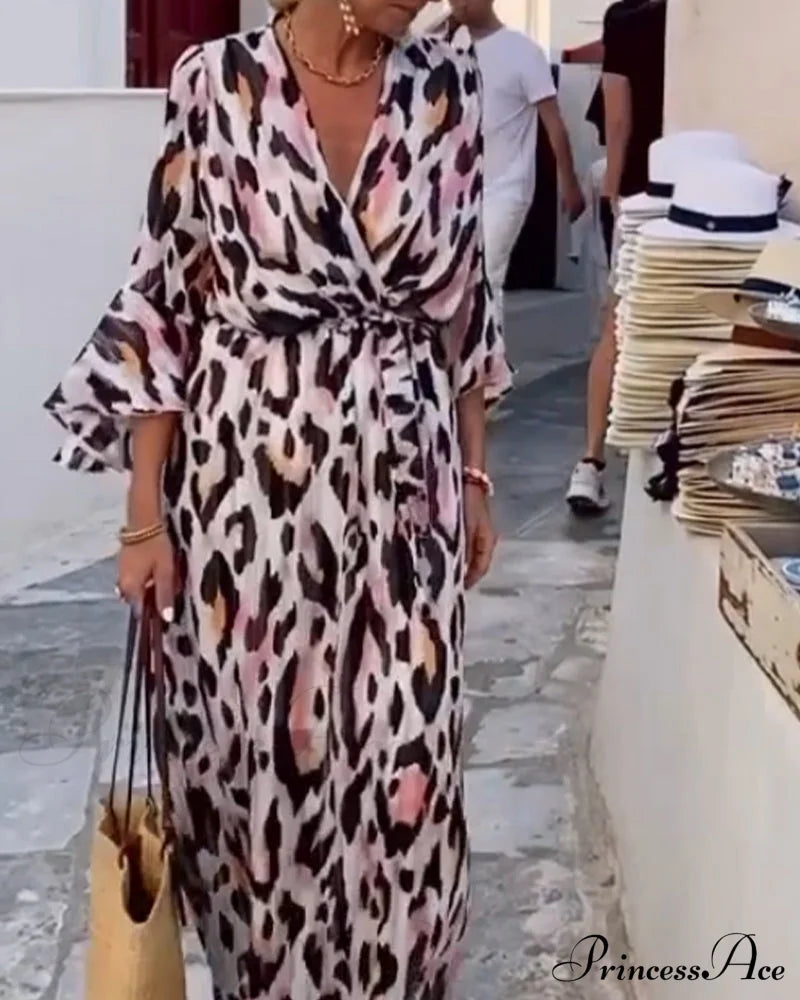 Leopard Print Dress In Vibrant Colors