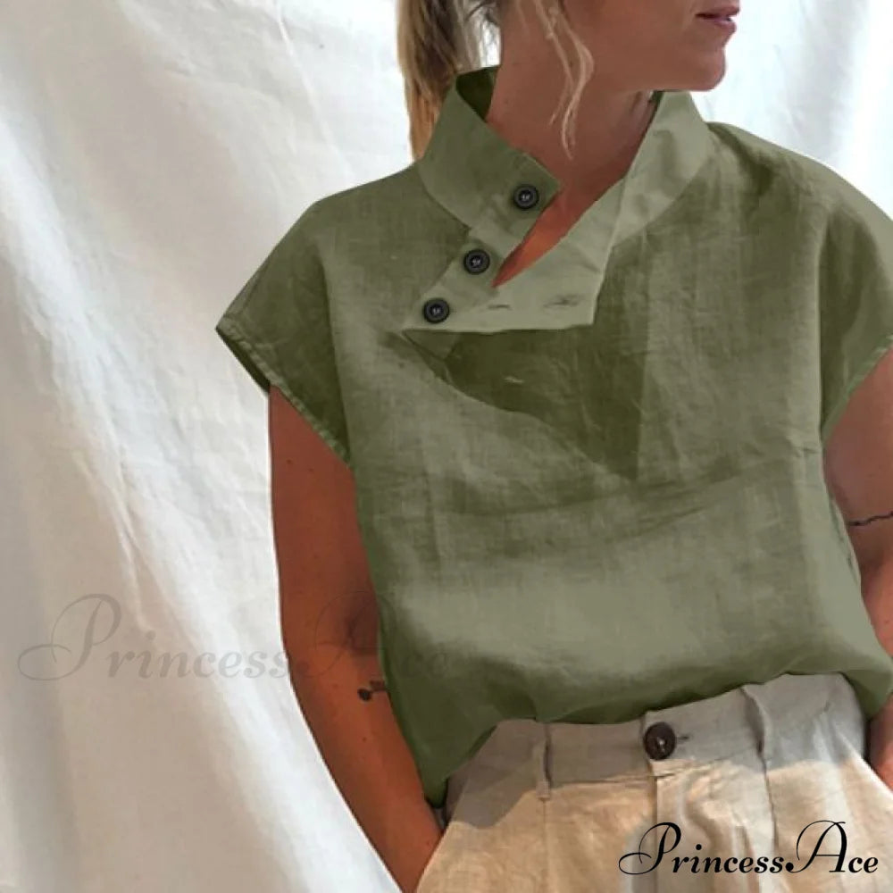 Leosoxs Top S / Green Tops & Blouses