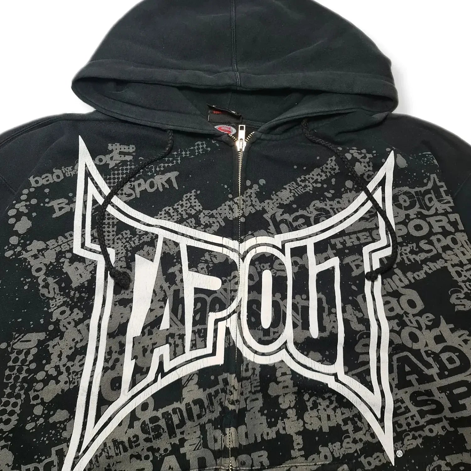 Letter Graphic Zipper Hoodie