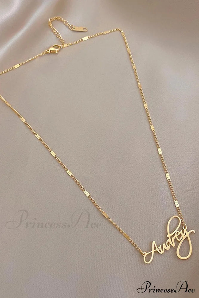 Letter Necklace Jewelry