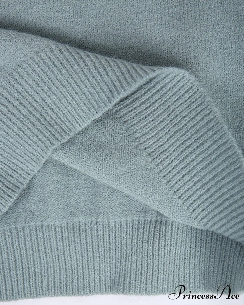 Long Patterned Arm Pullover Sweaters Sweaters-L