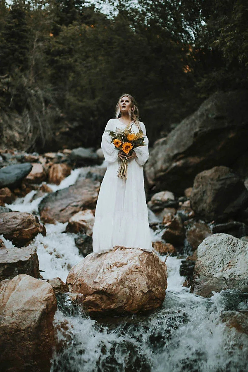 Long Sleeve Maxi Dress Red Floral Embroidery Tassel Boho Dress bohodress-250126