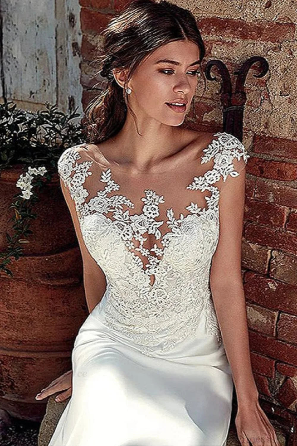 Long Sleeve Mermaid Sexy Wedding Dress weddingdress-250223