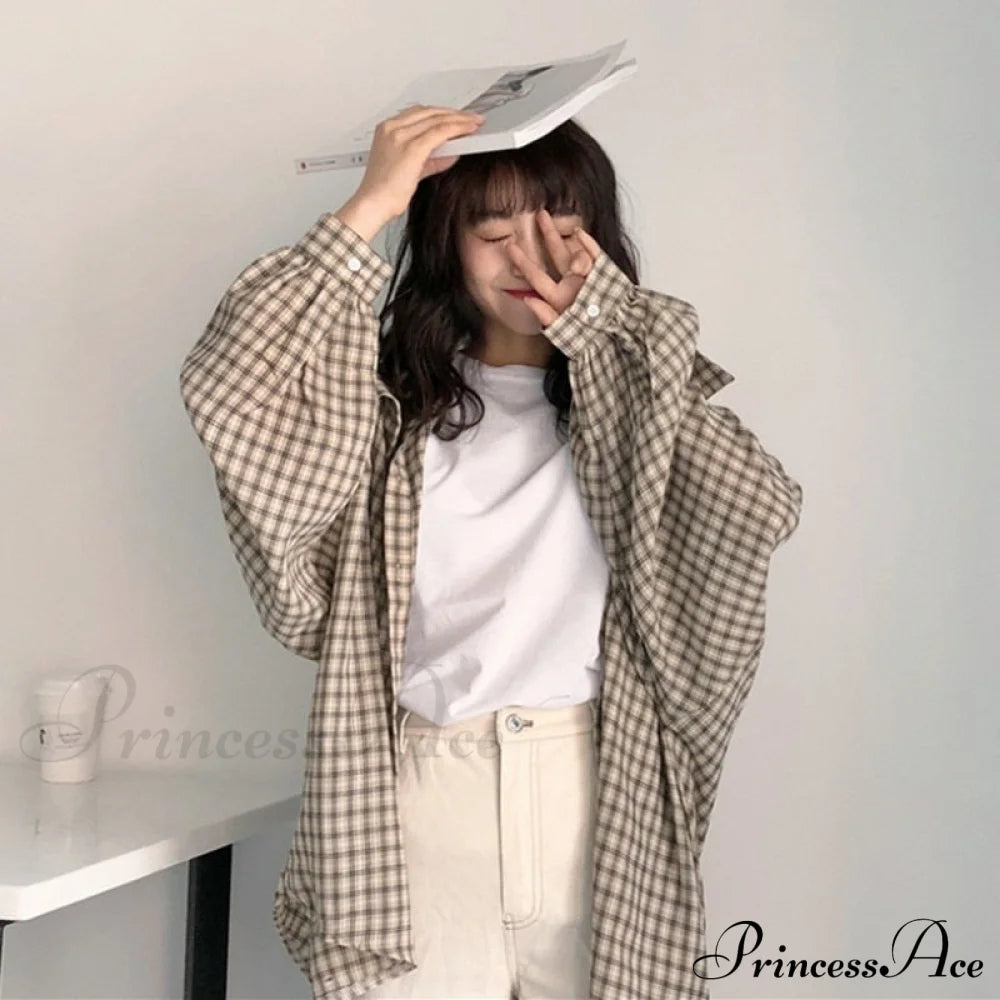 Loose Plaid Shirt