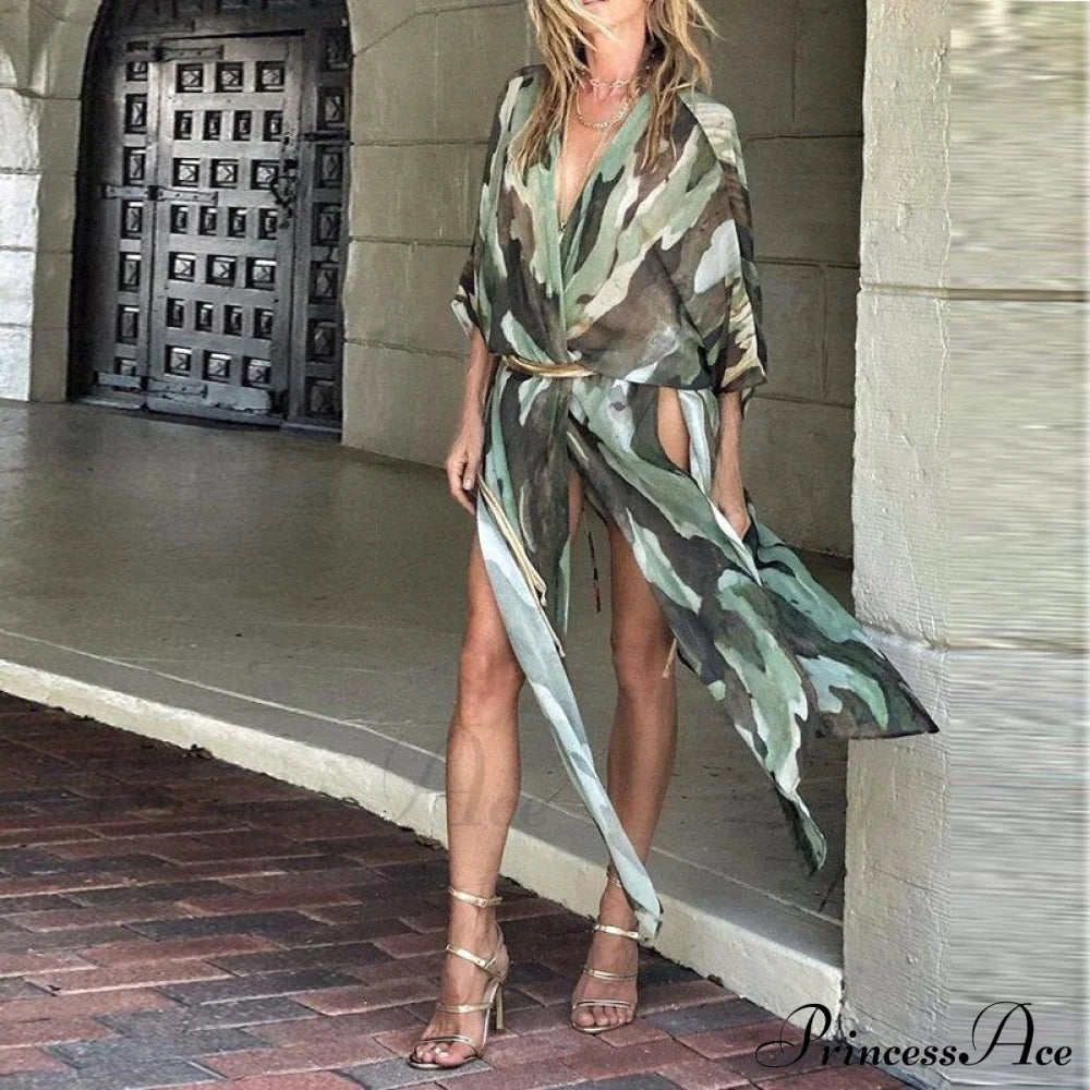 Loose Warm-Season Clothing Tops Veil Design Long Brief Women Striped Arm Casual Blouse Coastal