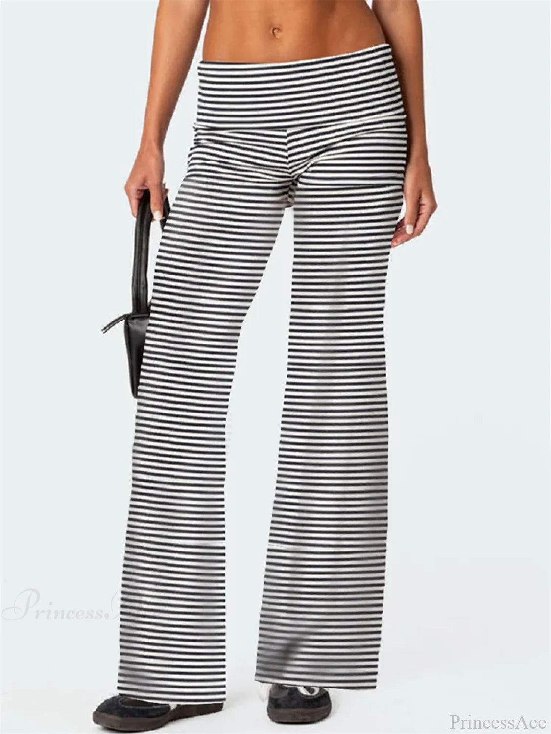 Low Waist Solid Color Loose Casual Street Pant BLACKSTRIPE / S pant-250223