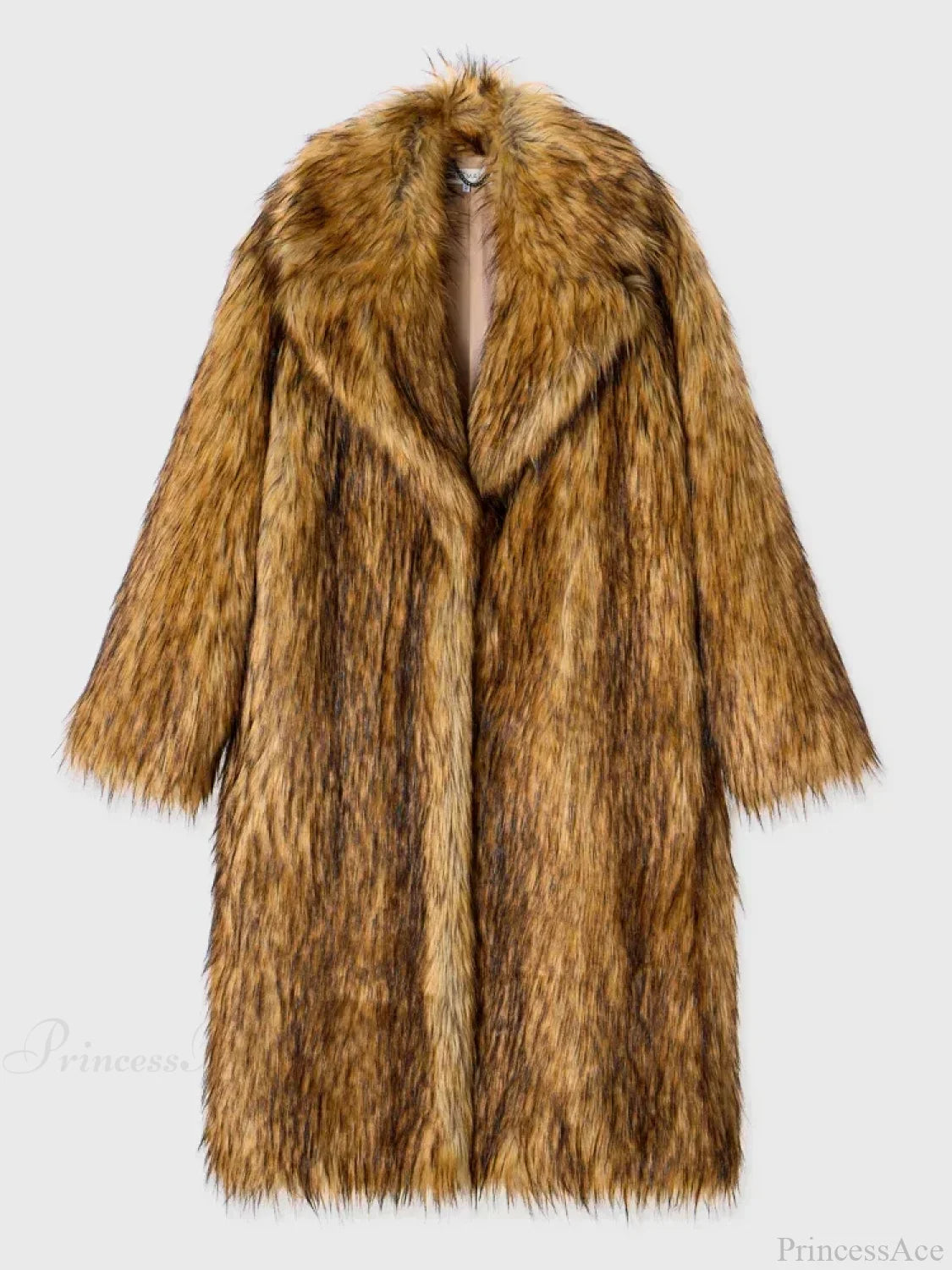 Luxury Fox Coat Long Overcoat