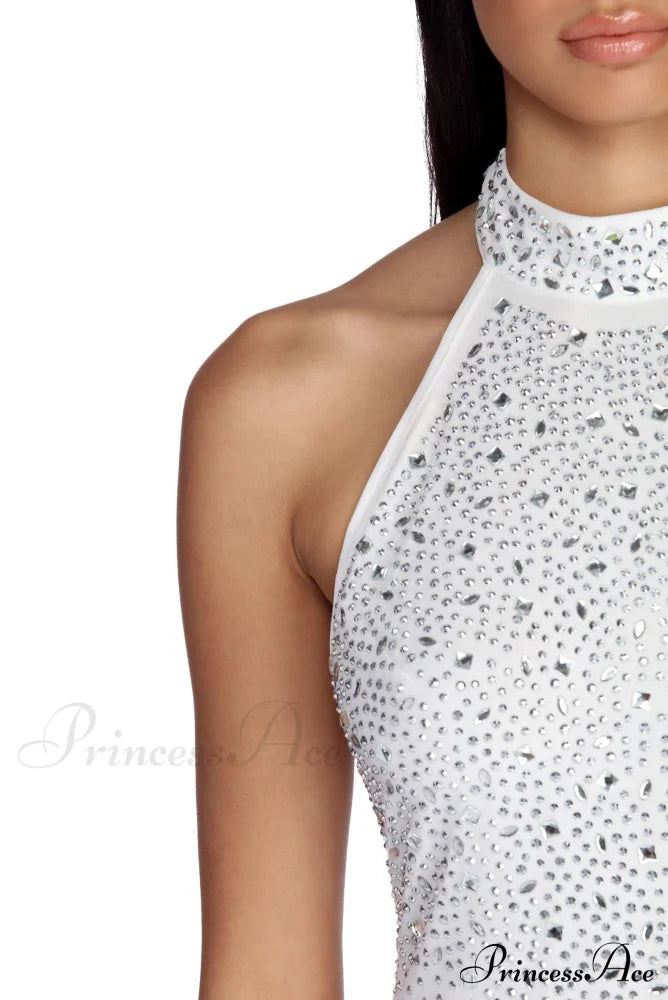 Lyla Formal Heat Charming Stone Mini Dress S.o. Short Dresses