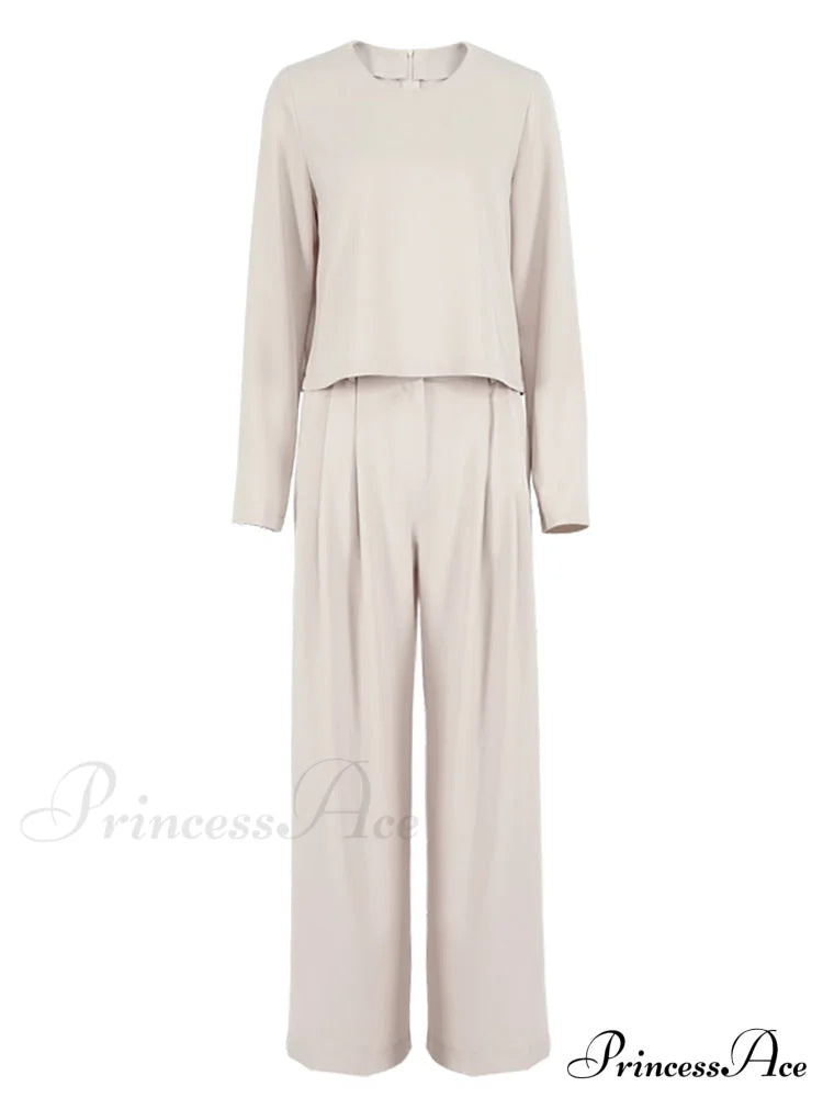 Madison Elegant Co-Ord Set Beige Set / S