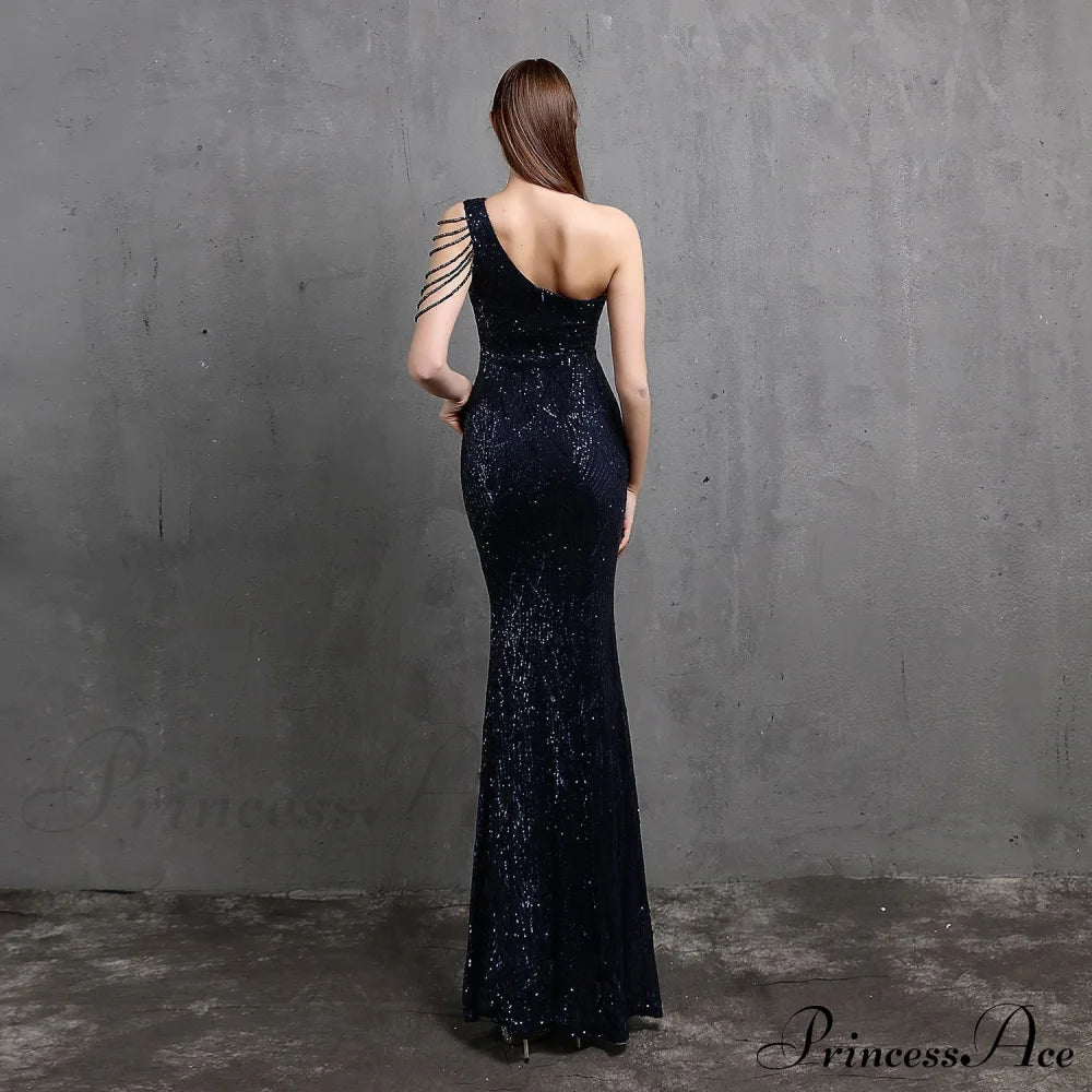 Mayven One Stylish Shoulder Formal Dress S.o. Long Dresses