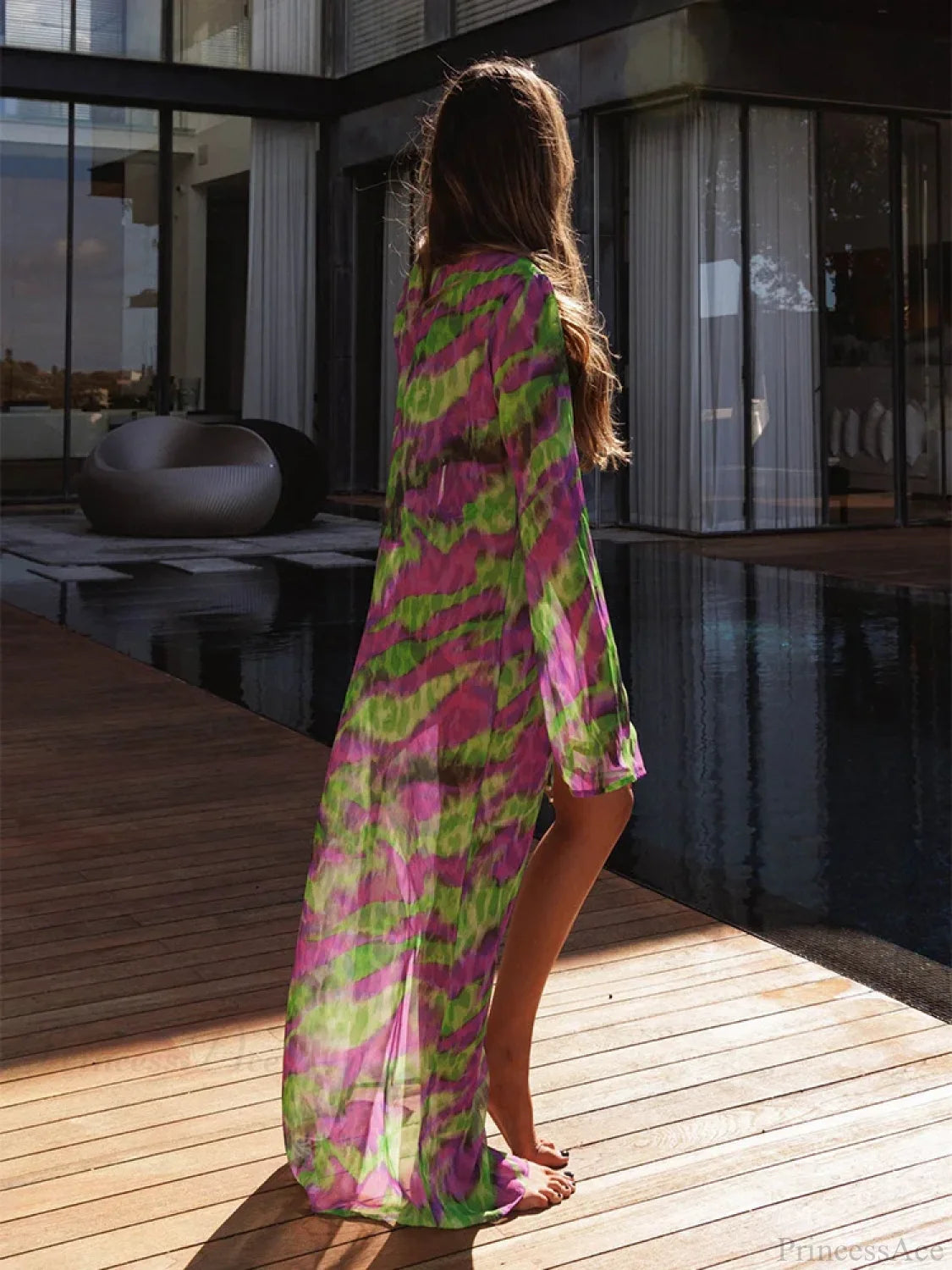 Mesh Cover Up Bikini Set Three Piece Swimsuit