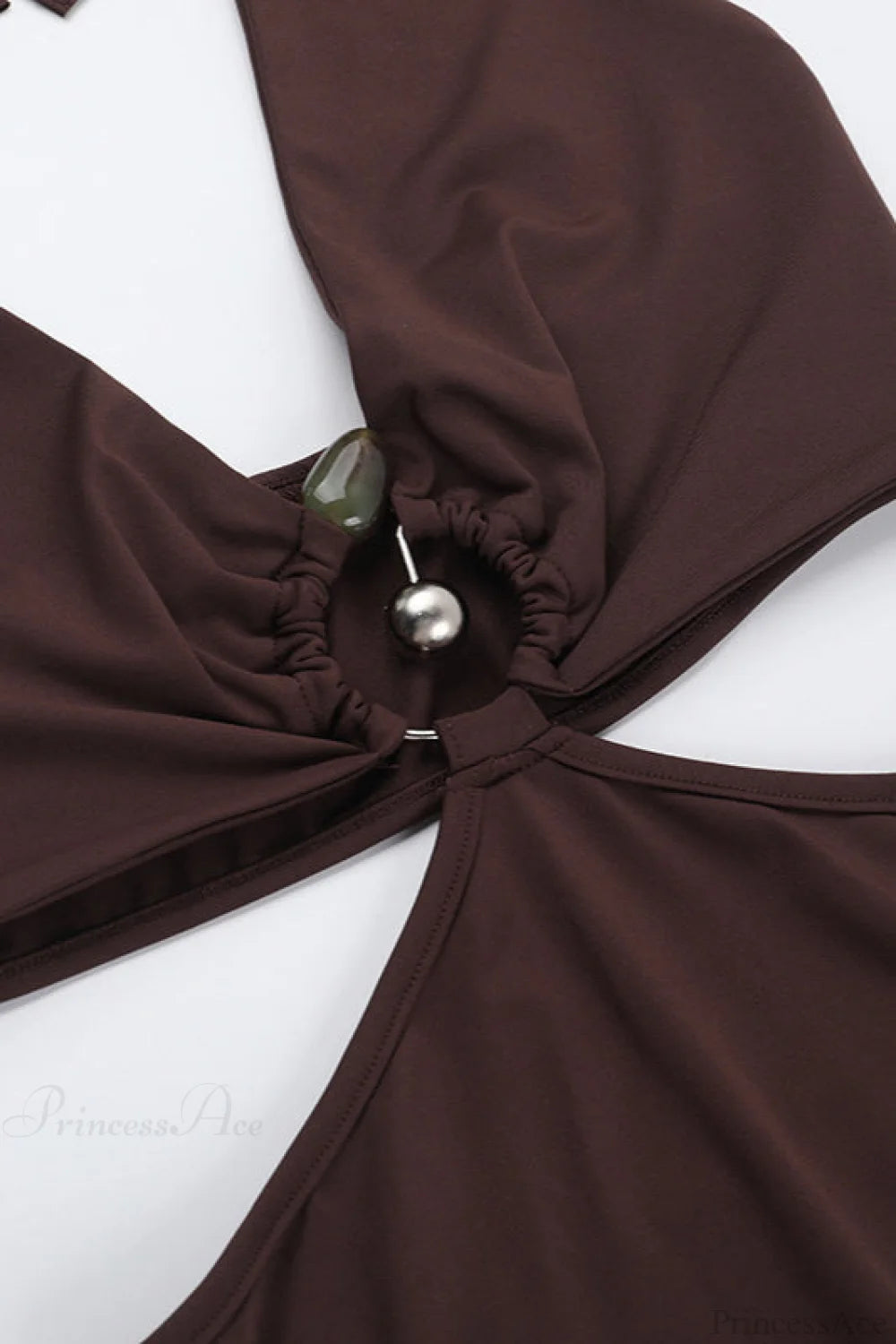 Metallic V Neck Resort Casual Maxi Dress