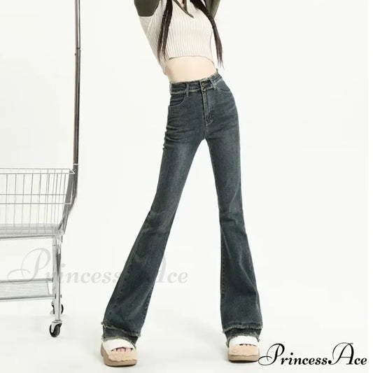 Micro Flared Minimalist Fashionable Harajuku Women’s Trend Jean