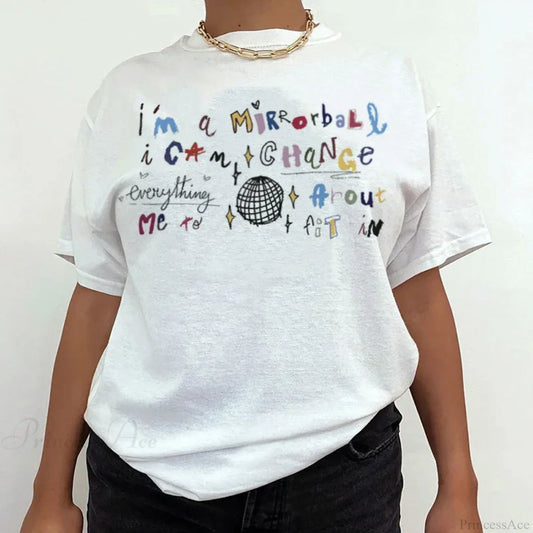 Mirrorball Music Trendy Graphic T-shirt t-shirt-250223