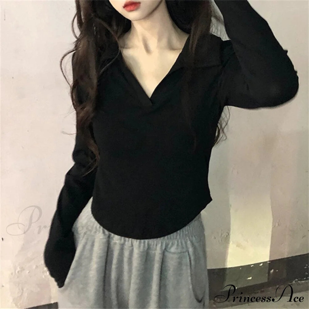 Neckline Shirts White Turn Casual Office Ladies For Arm Slim Long Blouse 2024 Fashion Women Korean