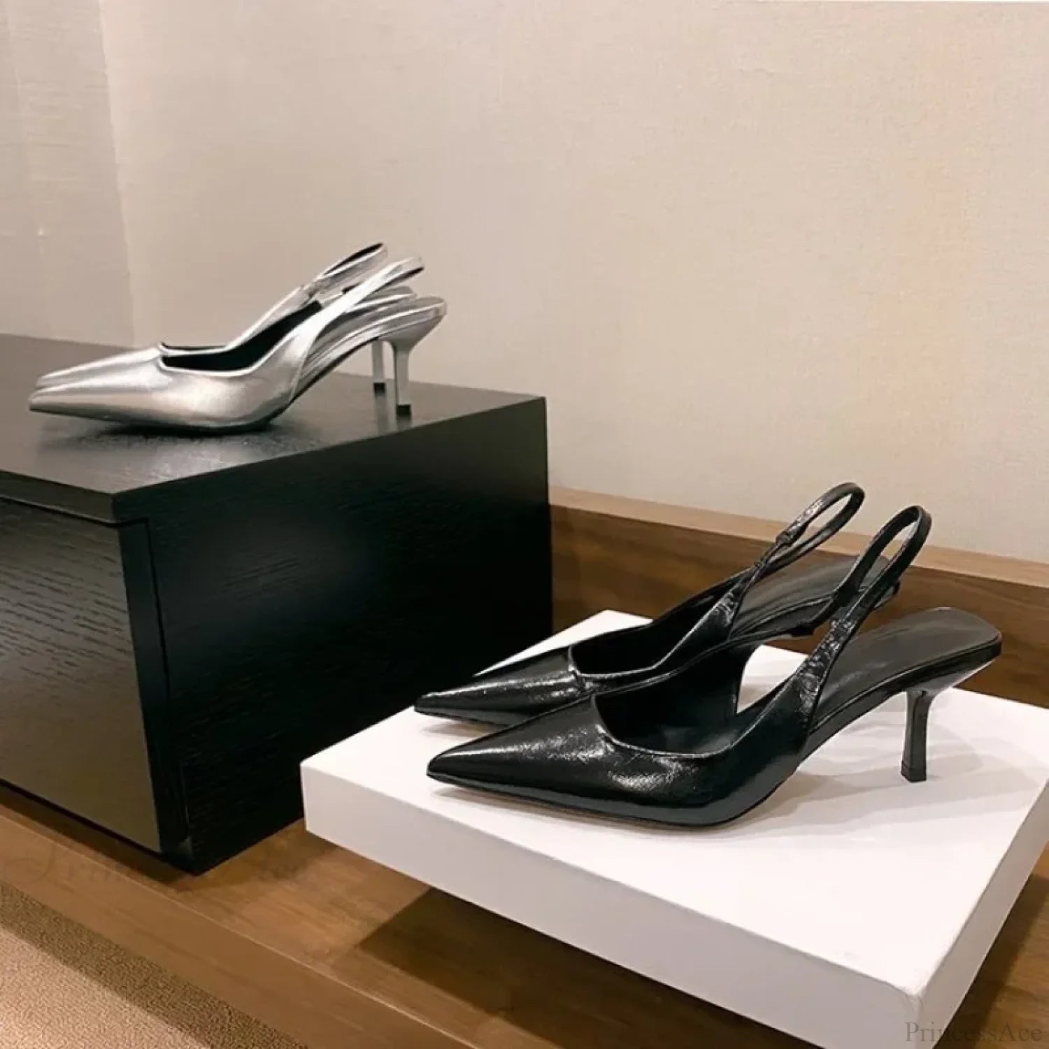 New Stiletto Solid Color Feminine Pointed Dress Party Sandals High Heel