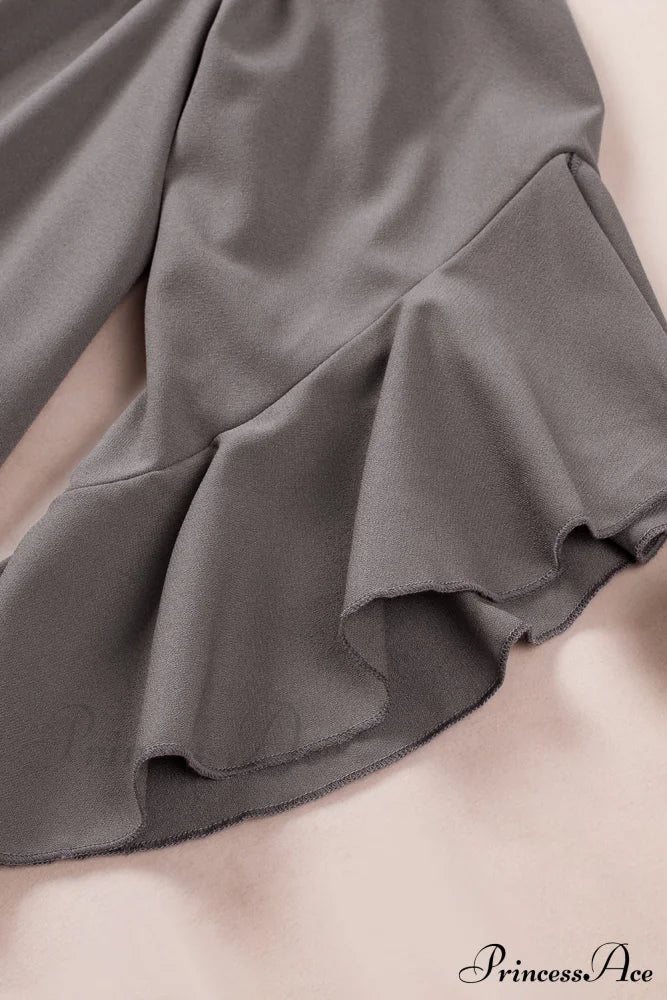 Off-Shoulder Blouse Tie With Hem