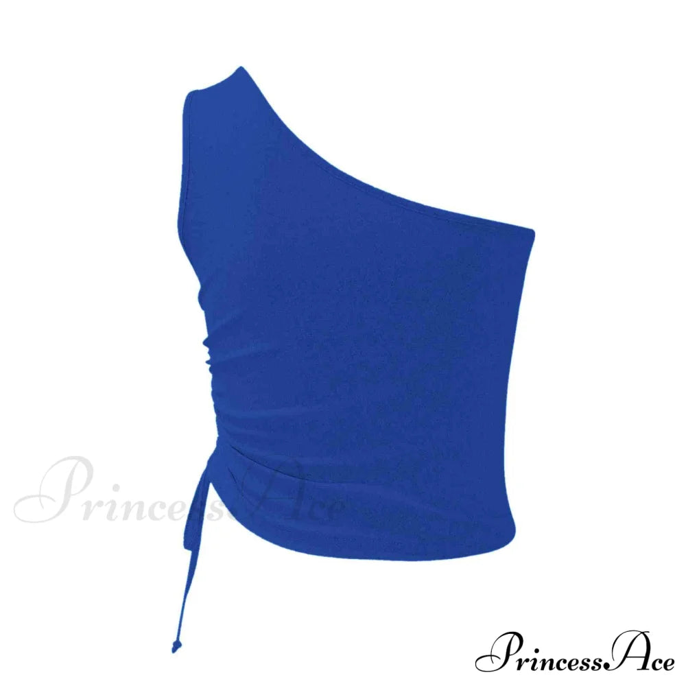 One Shoulder Cami Tie With Detail